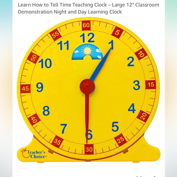 Kids learning clock teachers choice! - Picture 3 of 4